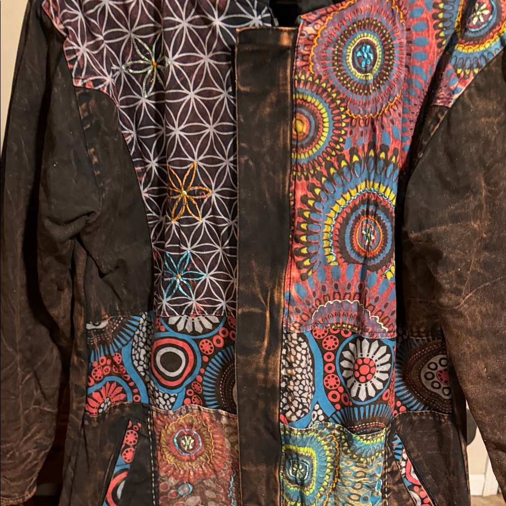 Rhea Bohemian Patchwork Utility Jacket - Picture 7 of 8